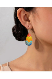 Hand Painted Wooden Earrings